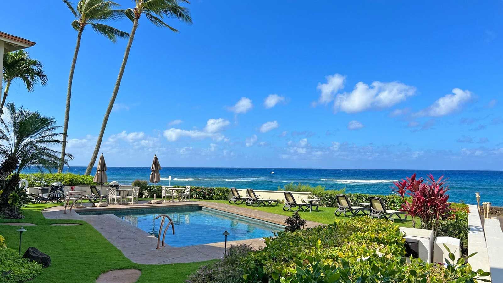 Alihi Lani Poipu vacation rental condo oceanfront heated pool