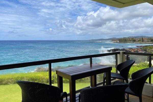 Poipu Shores 205A oceanfront vacation rental in Poipu