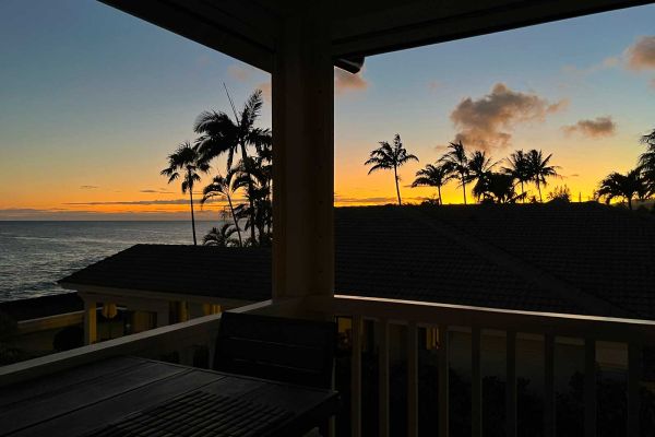 July sunset from Alihi Lani 4 lanai
